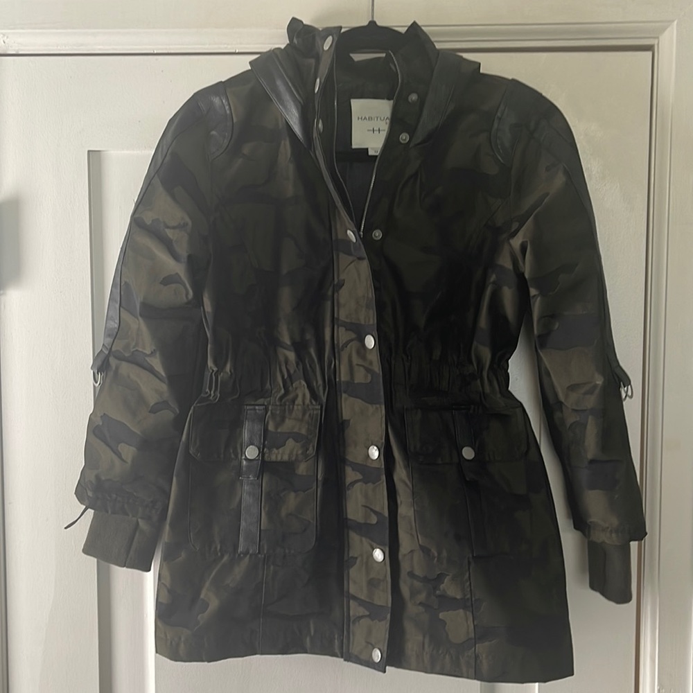 Habitual Girls Camo Hooded Jacket